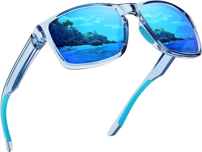 Sports Polarized Sunglasses for Men Women UV Protection Unbreakable Driving Running Fishing Hiking Sun Glasses