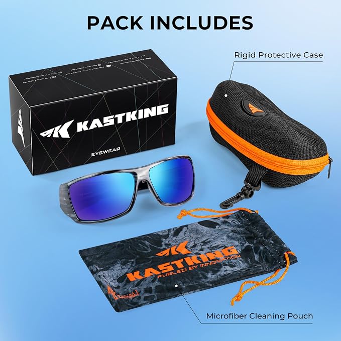 KastKing Iditarod Polarized Sport Sunglasses,PuriVex Protective Lens Coating Fishing Sunglasses For Driving Cycling Running