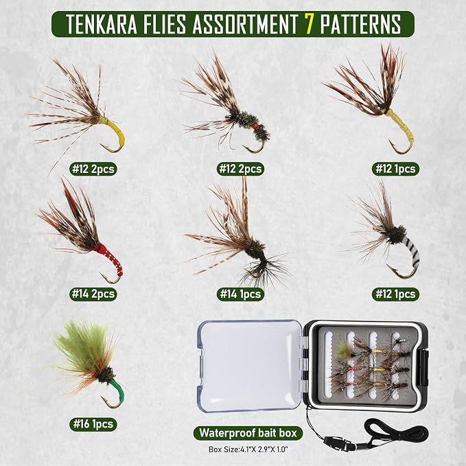 THKFISH Tenkara Fly Fishing Rod Kit 8.7ft/10.6ft/11.6ft 24T Carbon Fiber Telescopic Fly Fishing Combo Kit with Carrying Case Fishing Line and Flyfishing Lure for Streams, Trout, Bass, Salmon