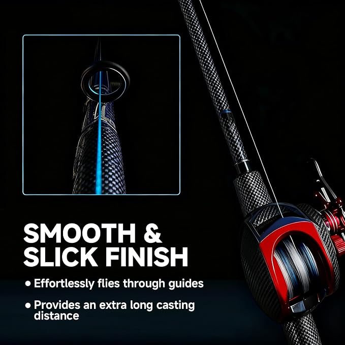 Braided Fishing Line - Pro Grade Power Performance, Suitable for Saltwater & Freshwater Fishing, Colored Braid for Extra Visibility