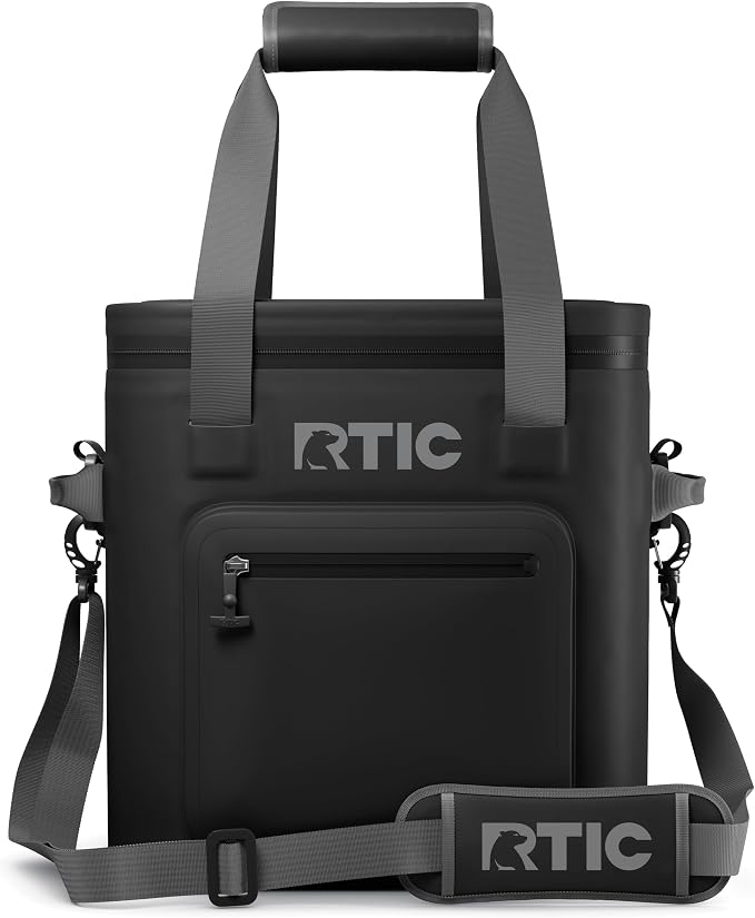 RTIC Ultra-Tough Soft Cooler Pro, Insulated, Waterproof, Leak Proof, Portable Floating Bag for Beverage, Drink, Lunch, Outdoor, Beach, Car, Camping, Picnic, Fishing, Boat