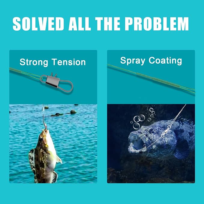 Fishing Leaders, Anti-bite Stainless Steel Wire Leaders Fishing Leaders Line with Swivels for Saltwater and Freshwater