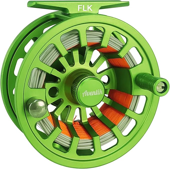 Aventik FLK Fly Fishing Reel Aluminum Trout 3/5, 5/7, 7/9wt Large Arbor Freshwater Fly Reel