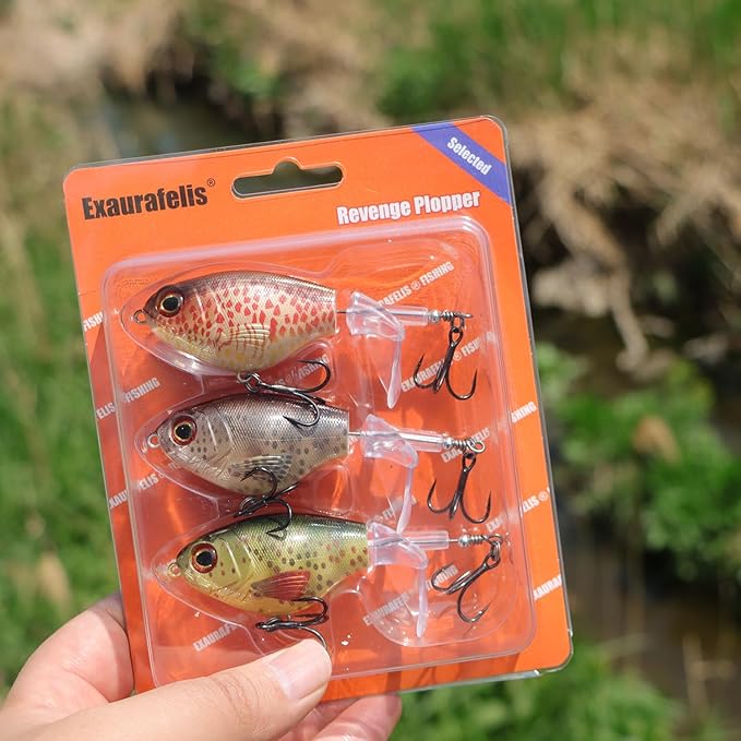 EXAURAFELIS Propeller Lure Bubble Popper luresFishing Lure Top Water Lure Bass Lures Popobait Fishing Lures Bass Lures Topwater Bait for Bass Pike Perch, Floating Pencil Bass Bait with Tackle Box