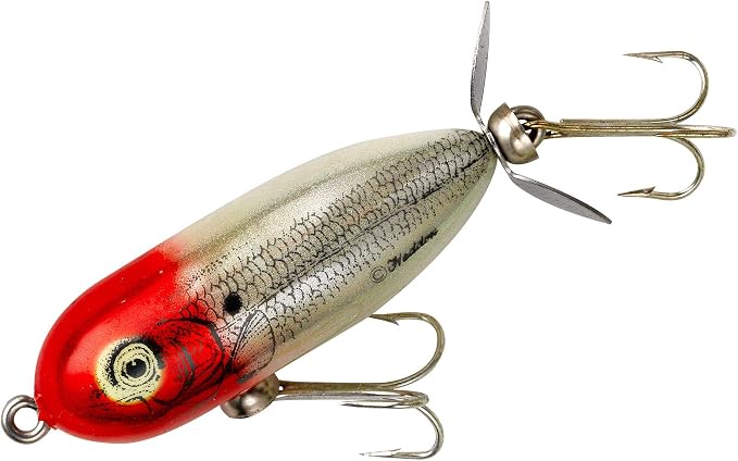 Heddon Torpedo Prop-Bait Topwater Fishing Lure with Spinner Action