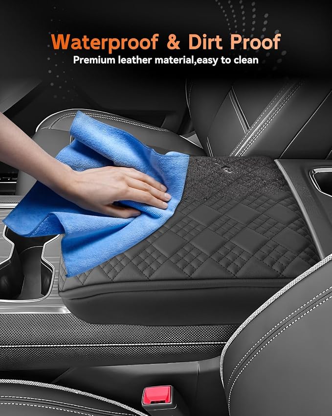 CDEFG for 2024 2025 2026 GMC Sierra EV Center Console Cover Armrest Box Cover Sierra EV Accessories Console Arm Rest Protector Thickened