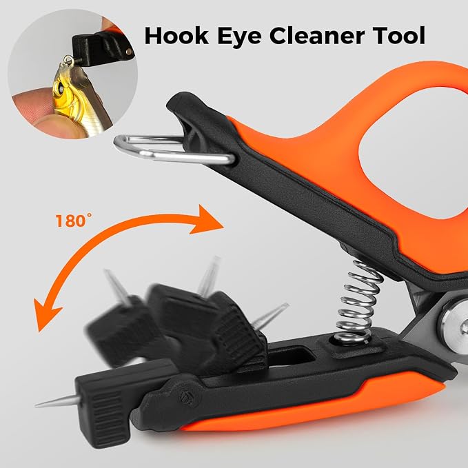 Fishing Line Cutter,Mini Fishing Scissors for Braided Line with Retractor