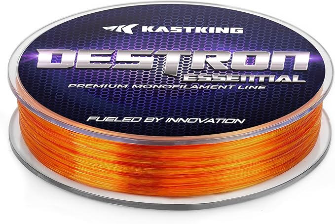 KastKing Destron Essential Monofilament Fishing Line, Advanced Polymer Coating for High Abrasion Resistance, Super Smooth, High Strength, Low Memory Mono Line, Fresh and Saltwater Fishing