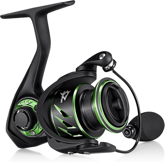 Piscifun Viper X Spinning Reels, Carbon Fiber 33LBs Max Drag, 10+1 Shielded BB, Saltwater Freshwater Spinning Fishing Reel, 5.2:1/6.2:1