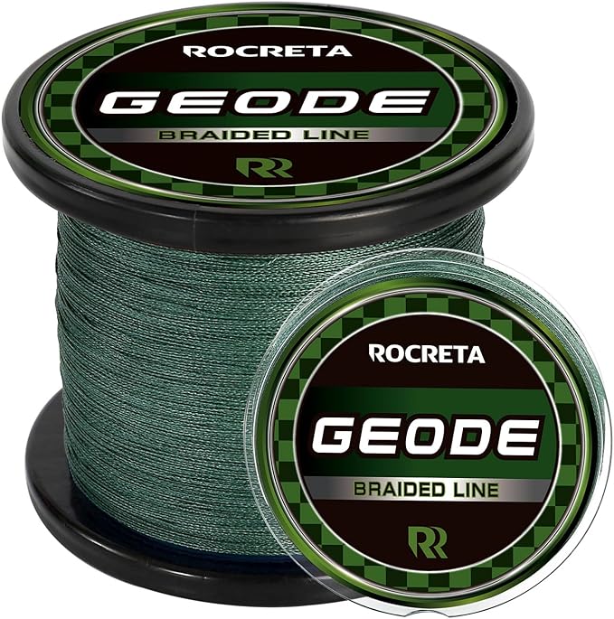 Geode Braided Fishing Line, Super Strong Power Braid Lines for Saltwater and Freshwater Fish 8-50lb, 150yds/300yds/500yds/1000yds