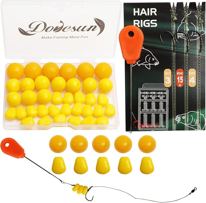 Dovesun 41PCS/151PCS Carp Fishing Hair Rigs Baits Carp Rigs Kit Fishing Equipment Accessories