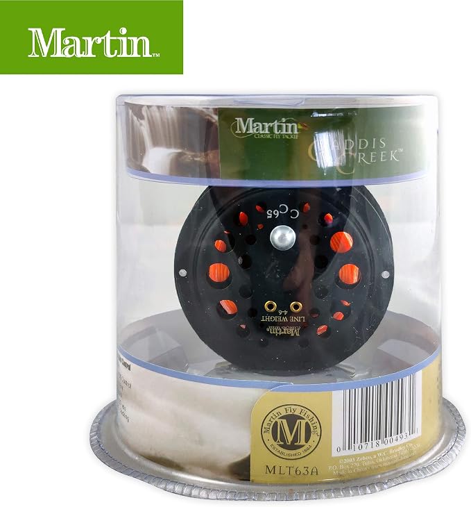 Martin Caddis Creek Fly Fishing Reel, Reinforced Aluminum Spool with Push Button Release