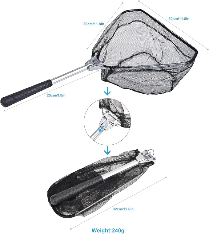 CODEK Kids Fishing Pole Set Portable Telescopic Kids Fishing Rods with Collasible Chair Fishing Net Carrier Bag and Full Kits for Boys and Girls Beginner and Youth 170cm/5.6ft