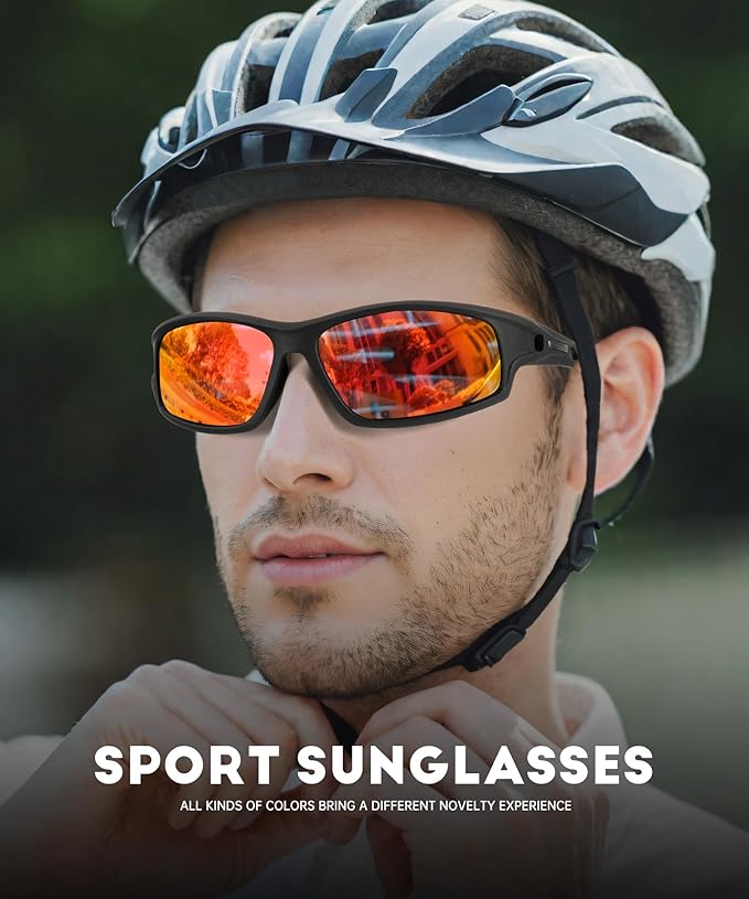 NSSIW Polarized Sunglasses-Men Sports Mens-Sunglasses: Sun Glasses Women Polarized UV400 Protection for Fishing Running Golf