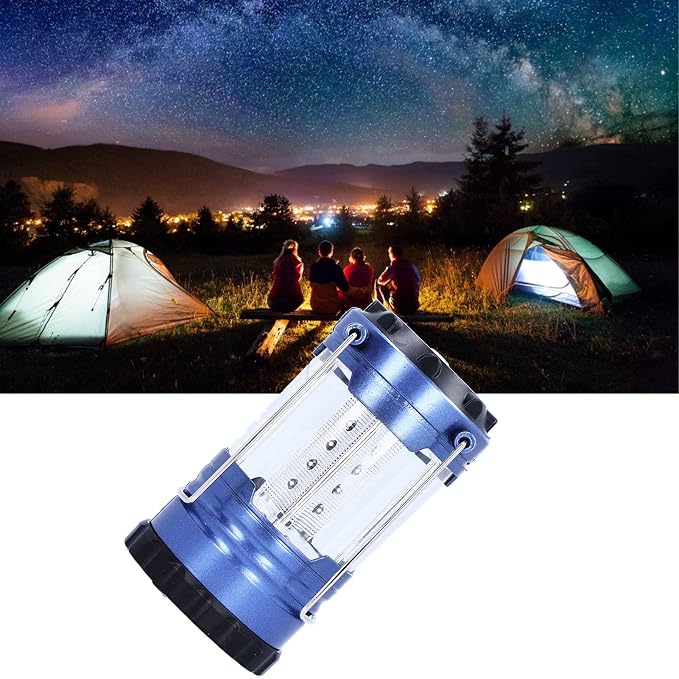 12LED Portable Outdoor Light Tent Lanterns Super Bright Camping Flashlight for Night Fishing and Hiking, Aluminum Alloy Material, 5.5" Height, White