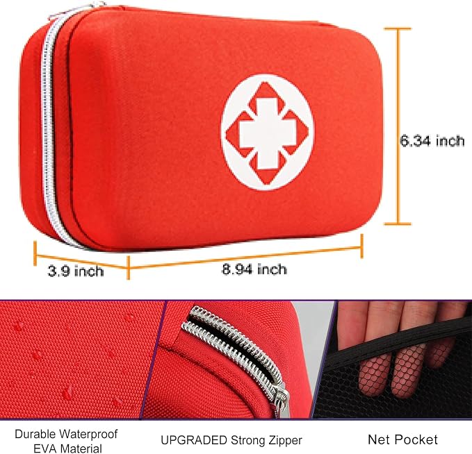 Galaxy 279 Pcs First Aid Kits for Survival Emergency Trauma Sport Medical Hunting Camping Hiking Outdoor IFAK EMT Bag (____279 Pcs Red First Aid Kits)