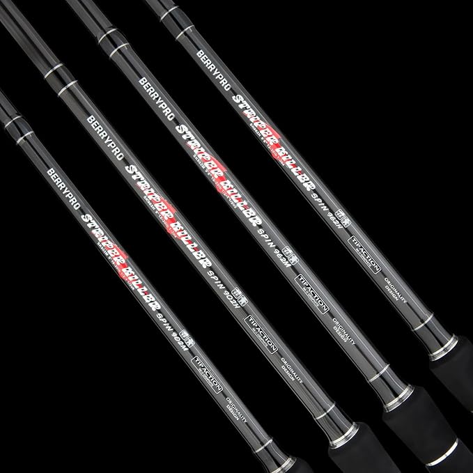 BERRYPRO Light Surf Spinning Rod Striper Fishing Rod Striped Bass surf Rod (9'/9'6''/10'6''/11'/12')