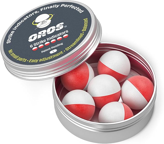 Oros Strike Indicators for Fly Fishing, Reusable Foam Nymph Indicators, High Visibility Trout Fishing Float, Assorted Sizes