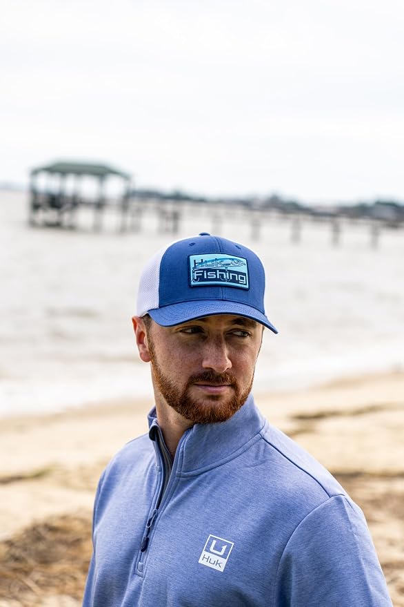 Mens Trucker Hat, Anti-Glare Snapback Fishing Hat for Men