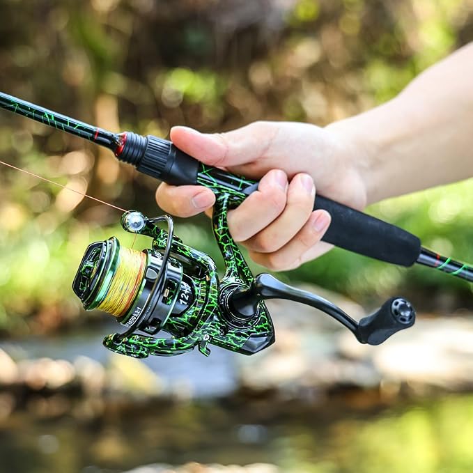 Sougayilang Fishing Rod Combo, Baitcasting&Spinning Reel with IM6 Graphite Blank Rods