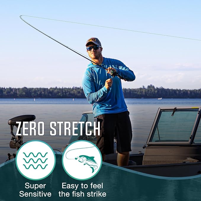 Piscifun Onyx Braided Fishing Line, Superline Abrasion Resistant Braided Lines, Zero Stretch Super Strong, Low Memory, Fast Water Cutting PE Fishing Lines, 6lb-150lb