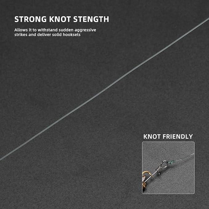 SF Monofilament Fishing Line Premium Spool X-Strong Mono Nylon Material Leader Line for Saltwater Freshwater 8/10/12/15/20/25/30/40/50/60/80/100LB