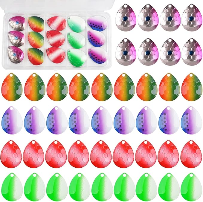 Walleye Rig Making Kit DIY Fishing Lure Spinner Making Kit Supplies Parts Crawler Harness Live Bait Rigs Colorado Blades Pompano Floats Clevis Beads Tackle Fishing