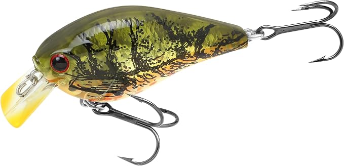 LUCKY CRAFT LC 1.5 Silent Squarebill Crankbait Fishing Lure, 2-3/8", Bass Fishing Lures for Freshwater, Hard Crankbait with Treble Fishing Hooks, Fishing Accessories