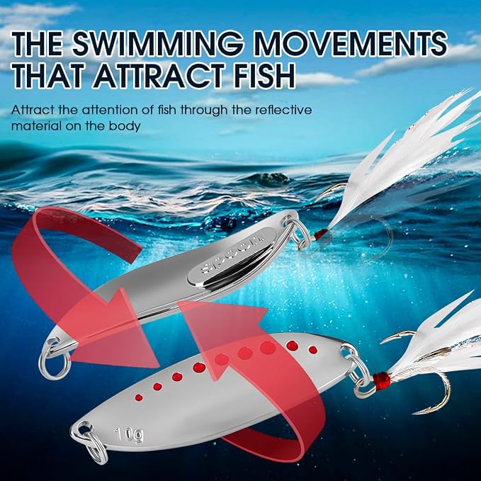 27Pcs Fishing Lures Kit, Hard and Soft Bait Set for Bass Trout Pike, Deep Diving Crankbaits with Premium Gift Box, Freshwater and Saltwater Fishing Tackle Gear for Men Dad Husband