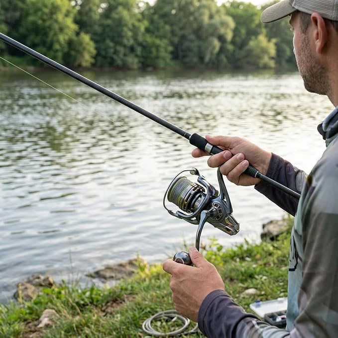 Fishing Spinning Reel, 10000/12000 Saltwater Spinning Reel, 45LBS Max Drag, CNC Aluminum Screw-in Handle & Spool, Oscillating Guide Rod System, Surf Fishing Reel for Beach & Boat Fishing
