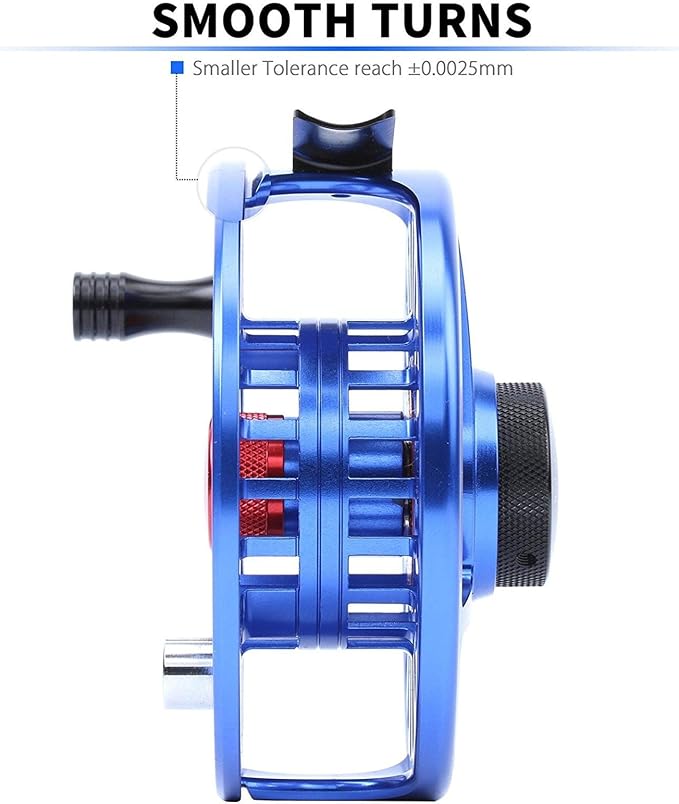 Maxcatch AVID Fly Fishing Reel with CNC-machined Aluminum Body - 1/3, 3/4, 5/6, 7/8, 9/10 Weights(Black, Green, Blue)