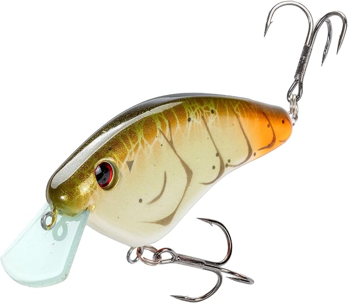 Strike King Hardliner Fishing Lure, Flat Sided Crankbait, Circuit Board Lip, Extra Tight Wobble, Size 4 Treble Hooks