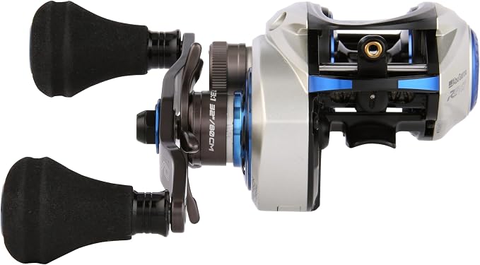 Abu Garcia Revo Inshore Low Profile Baitcast Reel, Reliable All-Water Fishing Reel, Compact A-Symmetric Body with Gullwing Sideplate Design, Durable X2-Craftic Alloy Frame, Max Drag of 25lb | 11.3kg