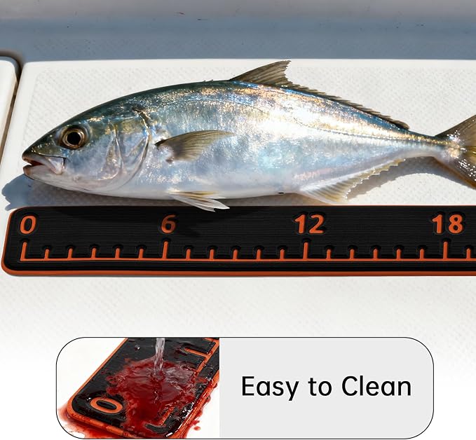 HZshark Premium EVA Foam Fish Ruler，Fish Measuring Board with Self-Adhesive Backing,Fishing Tape Measure for Boats Sailboats Yachts Kayaks