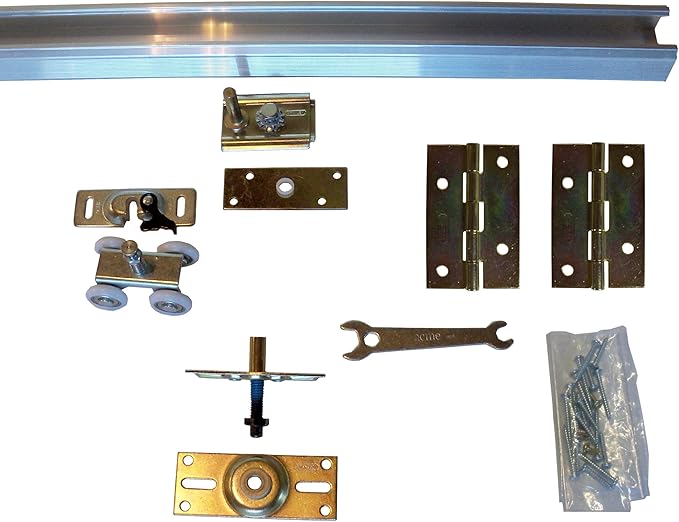 Series 1 Heavy Duty Bifold Track and Hardware Kit (64In 4 Door System), 64In 4 Door System, HBP HDBF S1