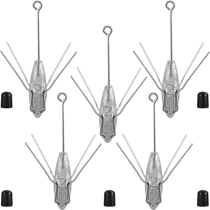 Sputnik Sinkers Fishing Weights Sinkers Surf and Pier Fishing Sinkers Long Tails for Saltwater Fishing Gear Tackle 2oz 3oz 4oz 5oz 6oz