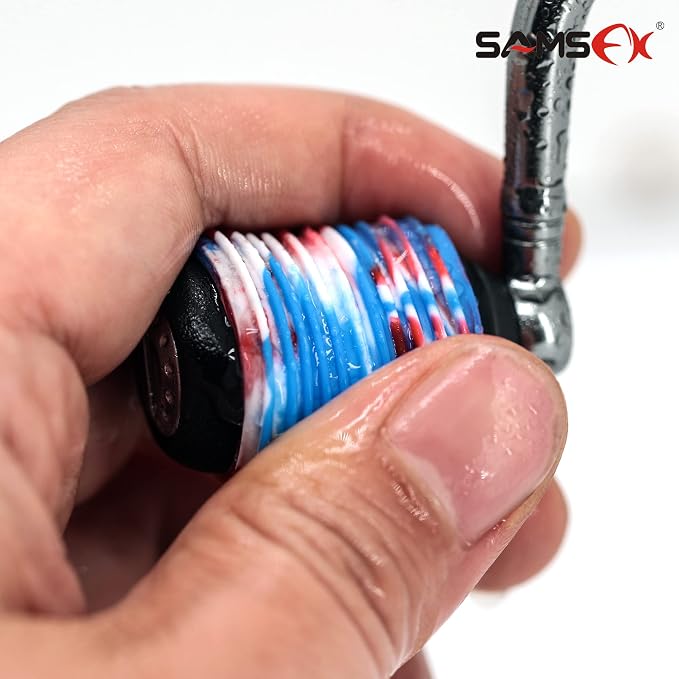 SAMSFX Rubber Fishing Reel Handle Grip Sleeve Non-Slip Baitcaster Knob Covers for Casting or Spinning Reel
