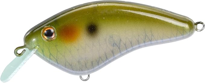 Strike King Hardliner Fishing Lure, Flat Sided Crankbait, Circuit Board Lip, Extra Tight Wobble, Size 4 Treble Hooks