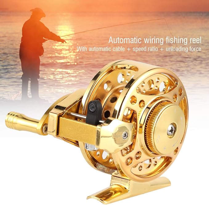 Fishing Reels, All Metal Fishing Wheel High Speed Fishing Wheel for Ice Fishing Rods for Fishing for Middle Pass Rods for Rock Fishing Rods(Left Hand)