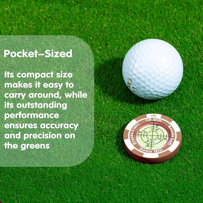 SlopeMaster ProGreen Reader - Golf Ball Marker with High Precision Green Reading Aid Golf Accessories for Men Women