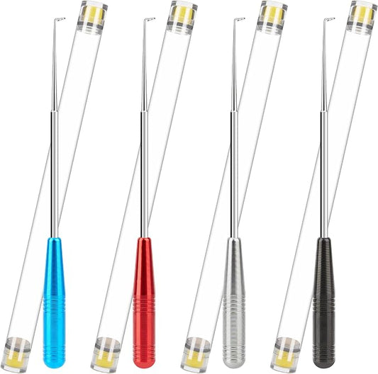 Fish Hook Remover Tool, 4PCS Fishing Hook Quick Removal Device, Fishing Gear Security Equipment Kits for Adult, Hook Extractor Accessories Tools with Storage Tube