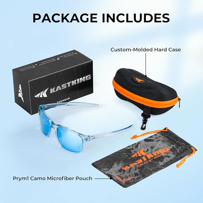 KastKing Toccoa Polarized Sport Sunglasses for Men and Women,Ideal for Driving Fishing Cycling and Running,UV Protection