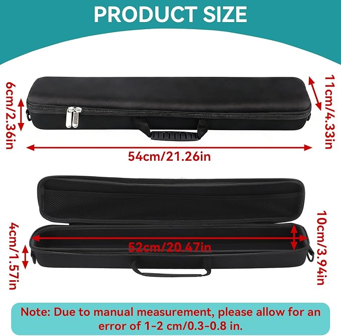Travel Fishing Rod Case Hard Shell, Fishing Pole Carrying Case for Travel Fishing Rod Bag Carrier Case Fishing Pole Travel Case with Shoulder Strap for Fishing Tools