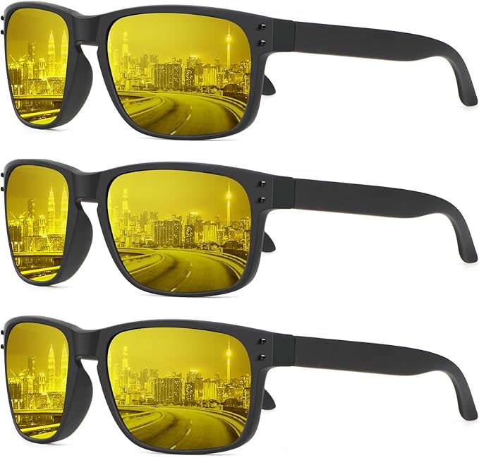 KALIYADI Polarized Sunglasses for Men and Women Vintage Style Sun Glasses for Fishing Running Driving with UV Protection