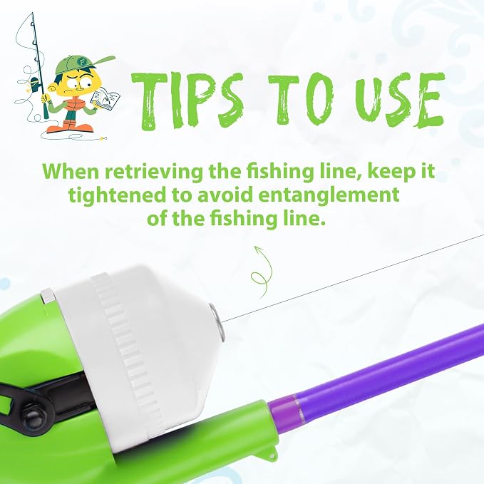 Kids Fishing Pole, Telescopic Fishing Rod, Toddler Collapsible Fishing Rod and Reel Combo with Tackle Box, Fishing Line, Bobber, and Soft Lures for Boy, Girl, Youth, Beginner, Over 4 Years Old