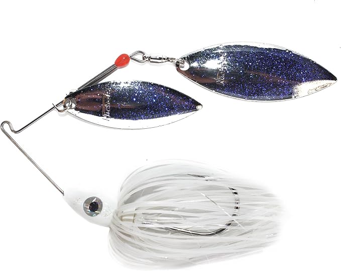 Nichols Lures Pulsator Metal Flake Double Willow Spinnerbait