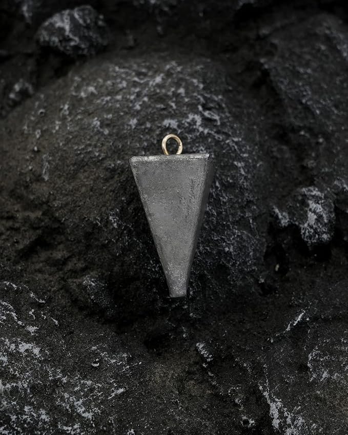 BLUEWING Pyramid Sinkers Lead Fishing Weights 1oz,2oz,3oz,5oz,8oz,10oz,12oz,16oz,32oz for Saltwater