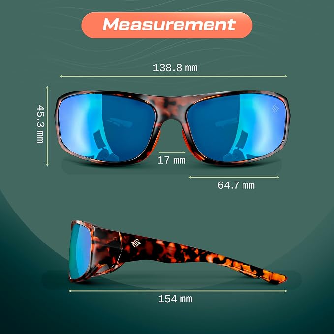 STONE Floating Polarized Fishing Sunglasses for Men and Women Lightweight UV400 sport for Driving Cycling Running
