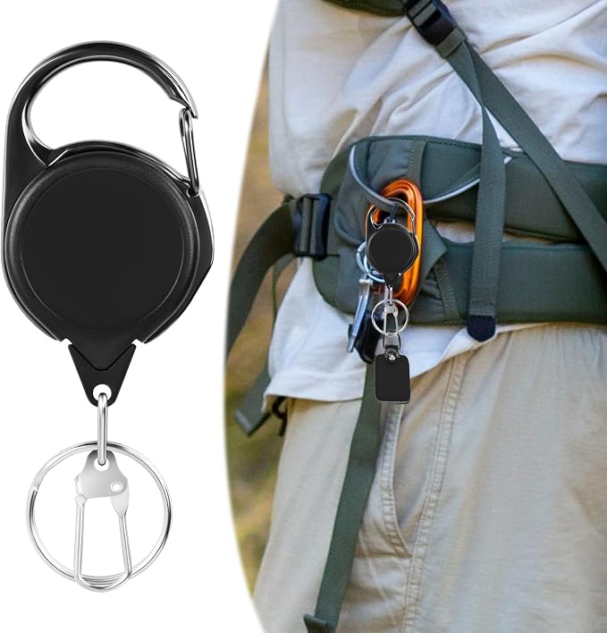 Fishing Fly Fishing Zinger Retractor, Fishing Knot Tool,Line Clipper Retractor for Fly Fishing, Freshwater Saltwater Angler Accessories Lightweight Durable Design