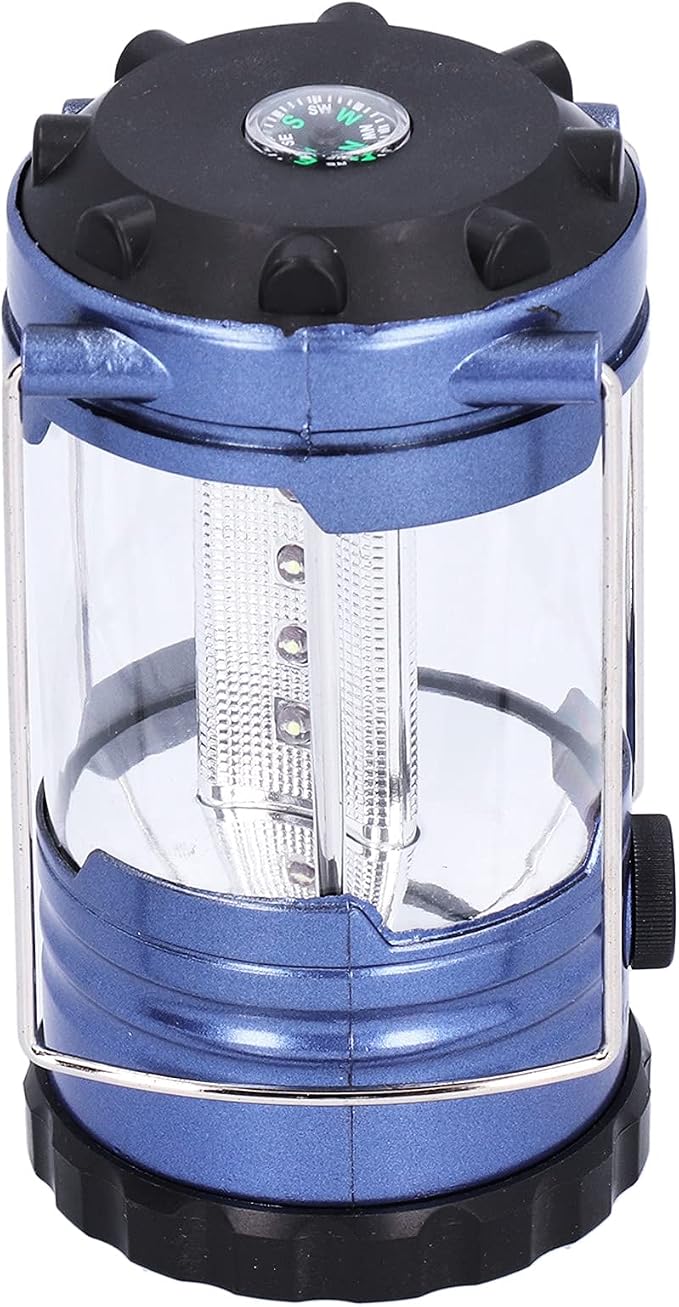 Generic Portable Camping Lantern, Super Bright 12 LED with Adjustable Rotating Switch and Reflective Lenses, with Handle Grip for Outdoor Activities Hiking Fishing